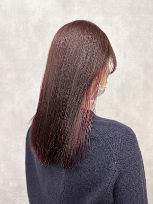 ピンク×イヤリングカラー