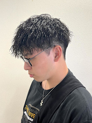 【平山明樹】縦落ちスパイラルパーマ