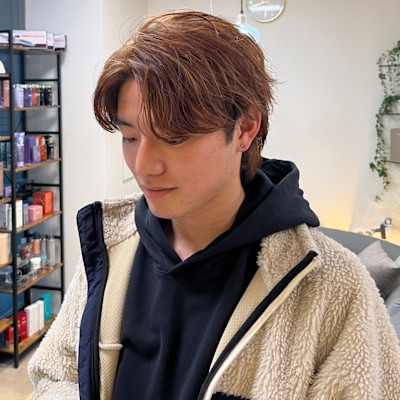 コンマ風アップバング