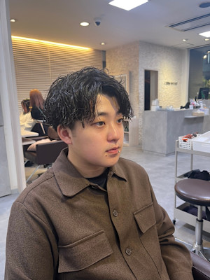 無造作スパイラルパーマ