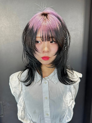 ルーツカラー　デザインカラー　ハイトーン　表参道/原宿