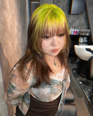 ルーツカラー　デザインカラー　ハイトーン　表参道/原宿