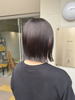 切りっぱなしボブ