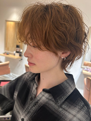 ショート＋パーマ