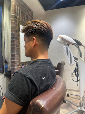 センターパートフェード