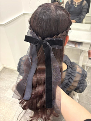 イルミナカラーで艶のあるピンクラベンダー＊まゆ