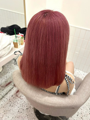 ブリーチ2回でできる王道ピンク＊まゆ