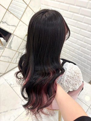 最上級に可愛いブラック×インナーピンク＊まゆ