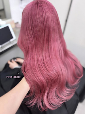 ピンクカラー / ハイトーン /髪質改善