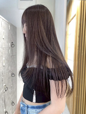 【rizu】グレージュ/ダブルカラー/髪質改善トリートメント