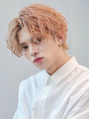 無造作センターパート