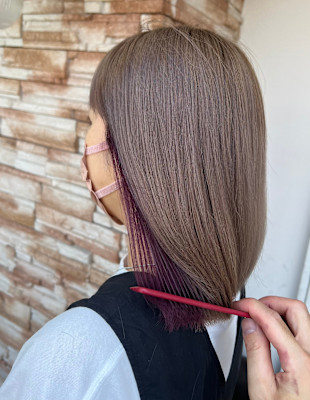 ミルクティーカラー×インナーカラー