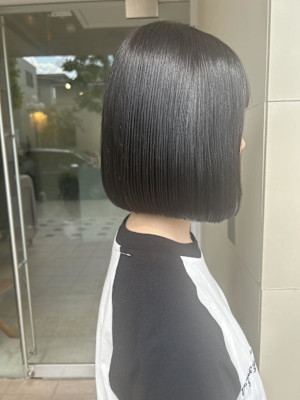 ボブ×ブルーブラック