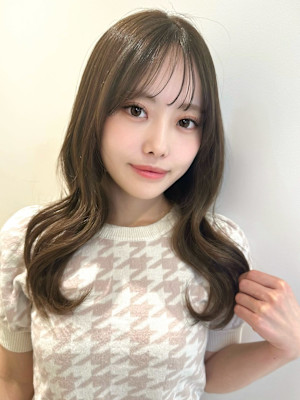 山村/韓国ヘアくびれヘア/フェイスフレーミング/前髪カット