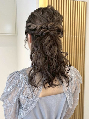 【nanaka】ヘアアレンジ/ハーフアップ/結婚式ヘア