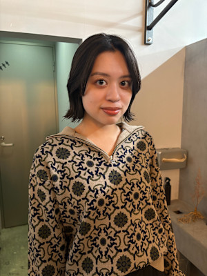 ステップボーンカットボブ/イメチェン/外ハネボブ