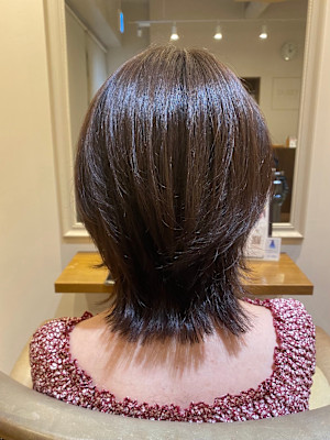 ミディアムレイヤー×ソフトラベンダーカラー