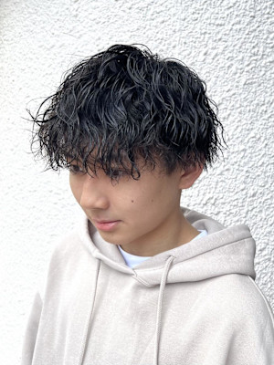 【平山明樹】波巻きスパイラルパーマ