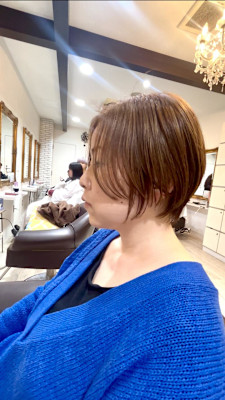 自然な丸みが魅力のナチュラルボブ【錦糸町 ショート】