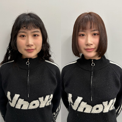 ステップボーンカットボブ/イメチェン/姫カットボブ