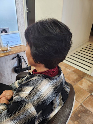 ショートボブのエレガントスタイル