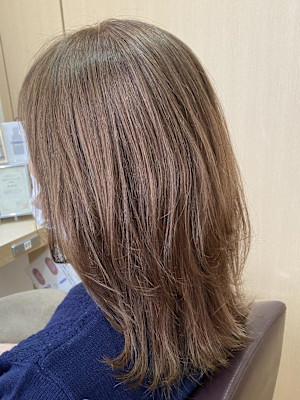 柔らかハイライト☆白髪も隠れる透明感カラー