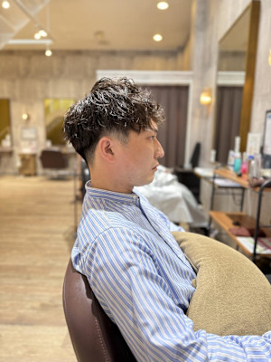 ツーブロミックスパーマ【ARCH片山】