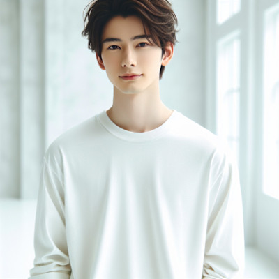 ★爽やかセンターパートナチュラル毛流れツーブロックビジネス