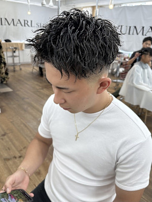 メンズパーマ×メンズブリーチ メンズヘアサロン YUIMAR