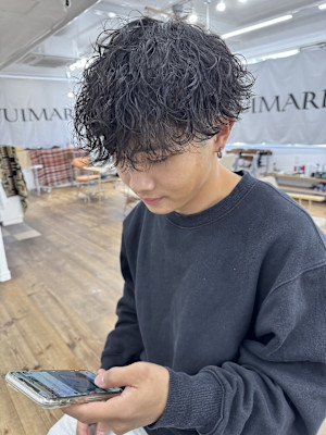 メンズパーマ×メンズブリーチ メンズヘアサロン YUIMAR