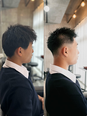 メンズフェードbefore＆after◎三軒茶屋 RYUKI