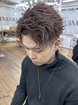 メンズパーマ×メンズブリーチ メンズヘアサロン YUIMAR