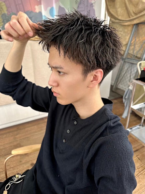 メンズパーマ×メンズブリーチ メンズヘアサロン YUIMAR