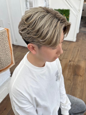 メンズパーマ×メンズブリーチ メンズヘアサロン YUIMAR