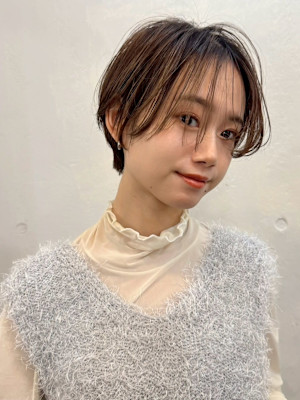 くびれショート/シースルーマッシュ/ひし形ショートボブ