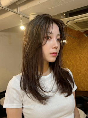 かきあげヘア/レイヤーカット/ワンカール