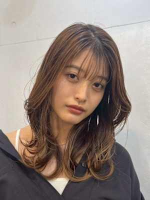 くびれレイヤー/韓国風/レイヤーロング
