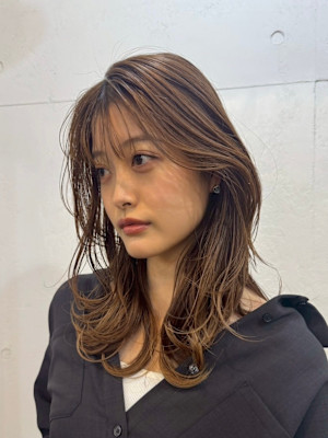 くびれレイヤー/韓国風/レイヤーロング