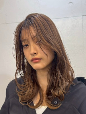くびれレイヤー/韓国風/レイヤーロング