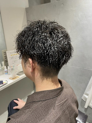 カット、ツイストスパイラルパーマ