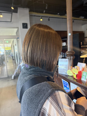 ダブルカラー×くすみベージュ