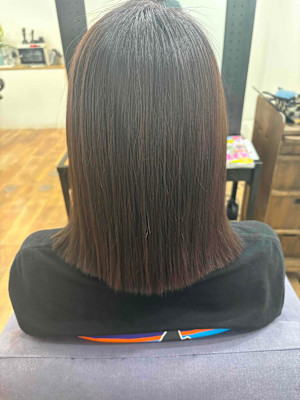 【髪質改善カラー】ラベンダーピンク