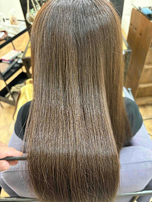 髪質改善カラー【スモーキーグレージュ】