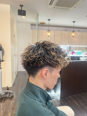 ワイルド系ハードスパイラルパーマ