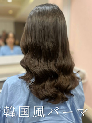 大人可愛い韓国風パーマ