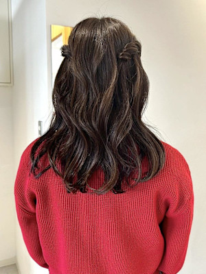 【nanaka】ヘアセット/ハーフアップ/結婚式アレンジ