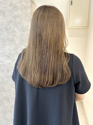 【タニグチ】髪質改善/ベージュカラー/ミルクティーベージュ