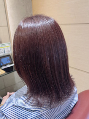 白髪もおしゃれにモーブブラウン