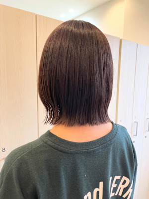 透明感ベージュ/ボブ/垢抜け