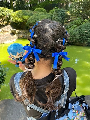 推しツインリボンヘアアレンジ